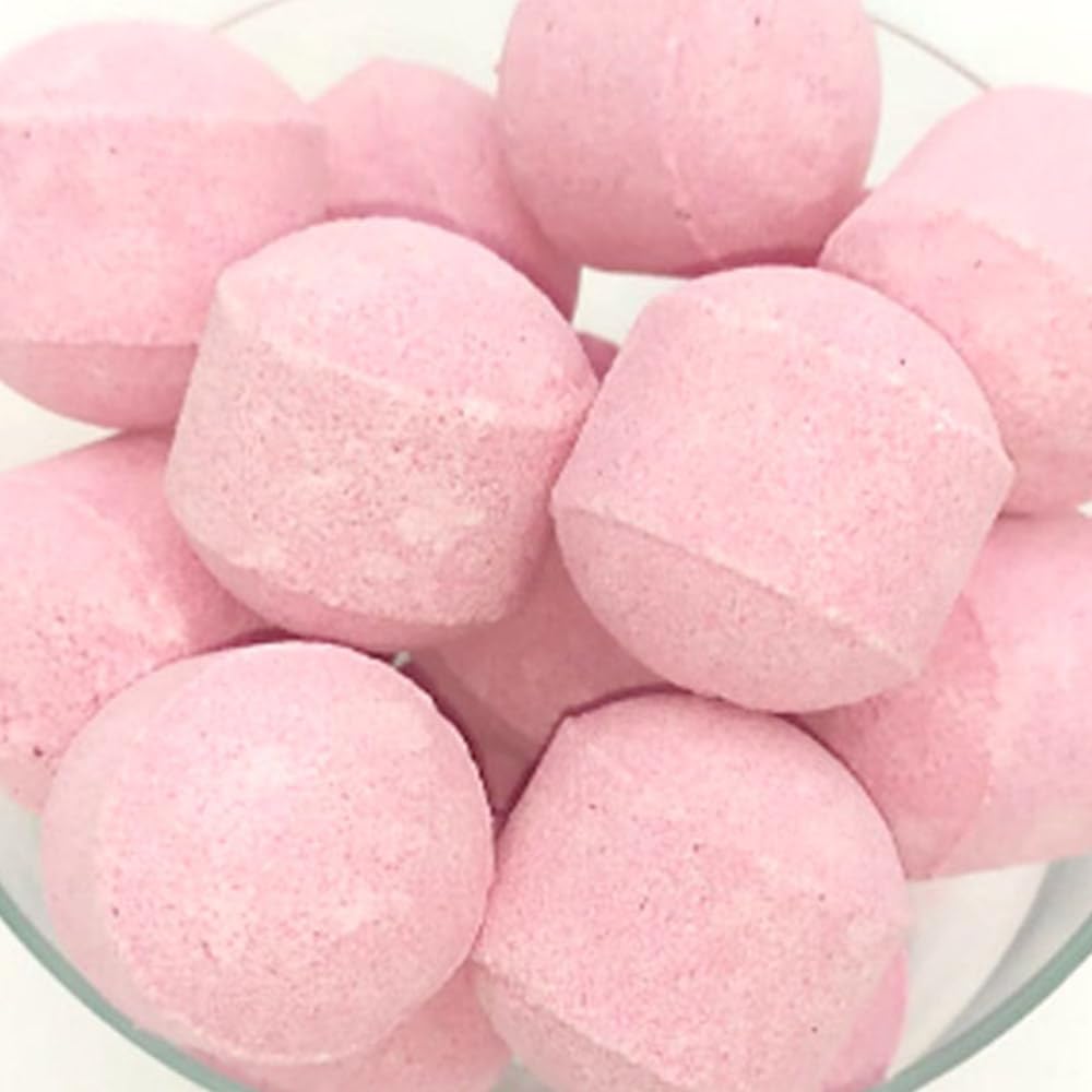 Caja 25 Mini Bombas Efervescentes Para Manicura Y Pedicura - Ablandan Durezas, Uñas Y Cutículas - Aroma Rosas_1