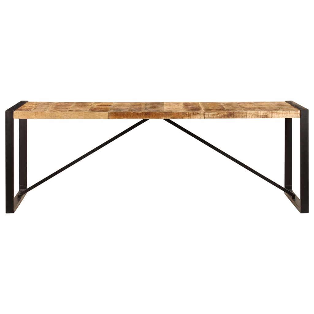 Mesa De Comedor De Madera Maciza De Mango 220x100x75 Cm_0