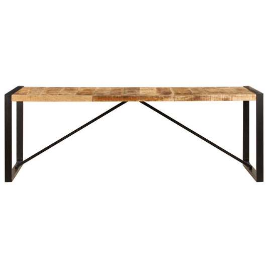 Mesa De Comedor De Madera Maciza De Mango 220x100x75 Cm_0