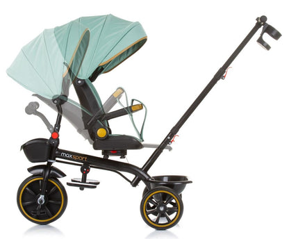 Triciclo Con Capota Y Mango Parental Max Sport Pastel Green_3
