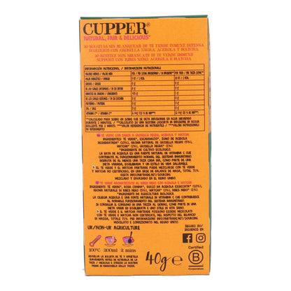 Chá Verde Bio Cupper Immune 20 saquetas 