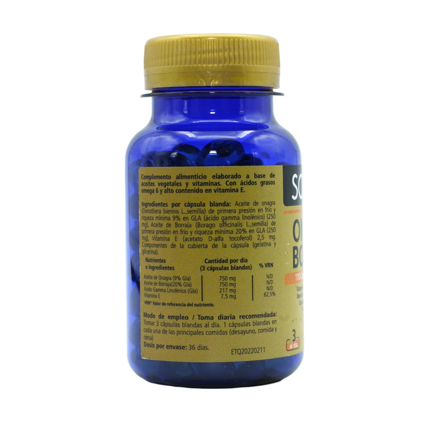 Onagra-Borragem SANON 110 pérolas de 690 mg