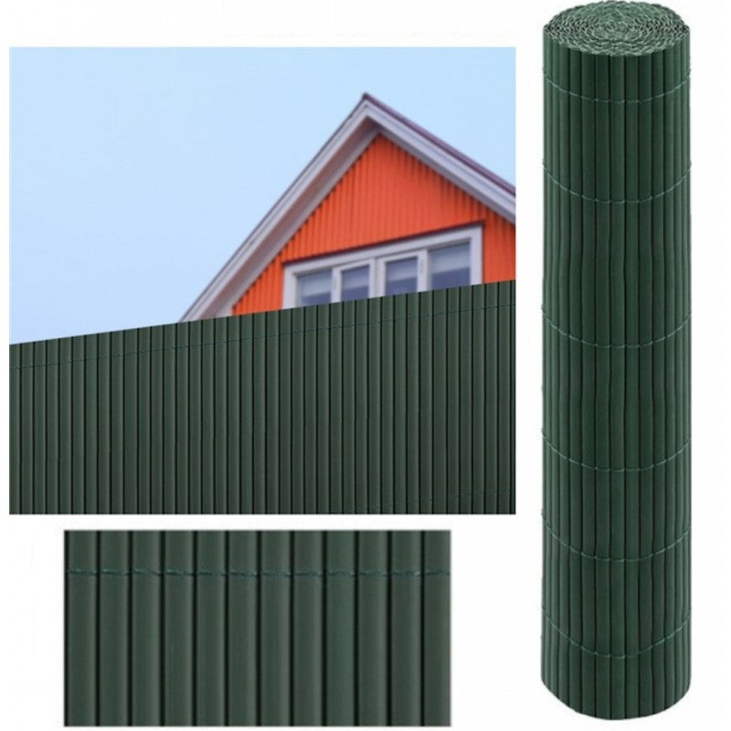 Cañizo Pvc Doble Cara| Lamas 11 Mm| Composición 100% Pvc| Bridas Sujeción Incluidas 1x3m_1