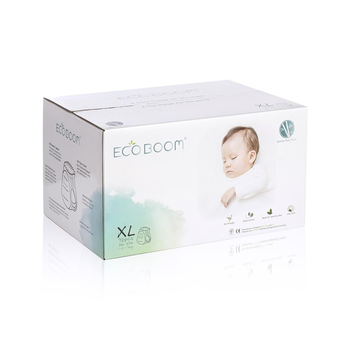 Calças de bambu Ecoboom XL 72 unidades