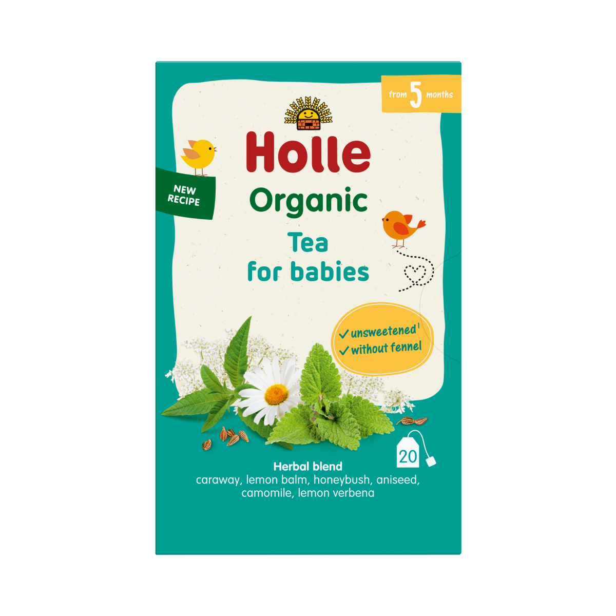 Chá de Ervas Holle Biológico para Amamentação, 30 g