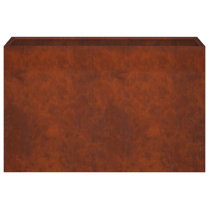 Macetero De Jardín Oxidado 80 X 30 X 50 Cm Acero Oxidado_3