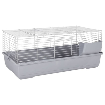 Vidaxl Jaula De Animales Pequeños Polipropileno Metal Gris 100x53x46cm_1