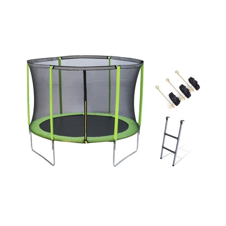 Cama Elastica Masgames Force 244 Con Red Protectora, Escalera Y Anclajes._1
