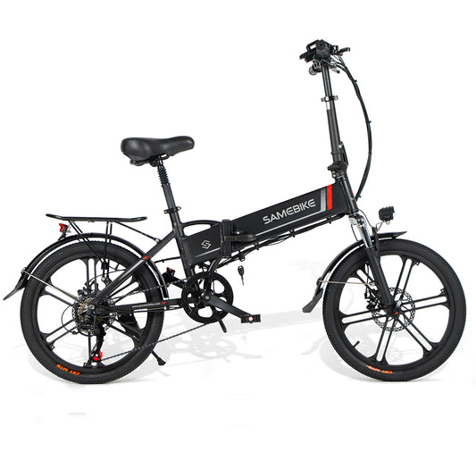 Bicicleta Eléctrica Plegable Samebike 20lvxd30-ii 350w-48v-10,4ah (499wh) - Rueda 20 Color Negro_0