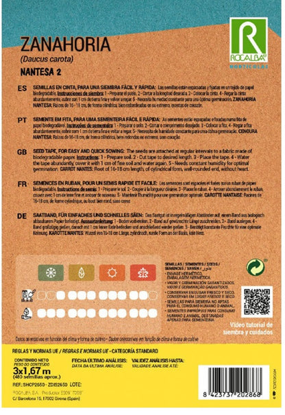 Semillas Zanahoria nantesa 25g_1