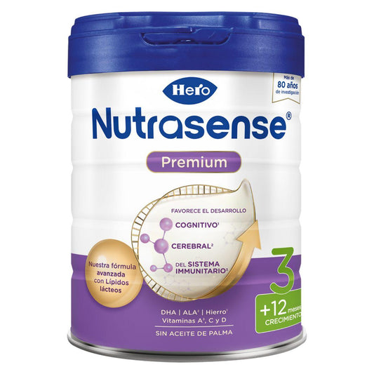 Leite infantil Nutrasense Premium 3 frascos 800 g - Hero Baby