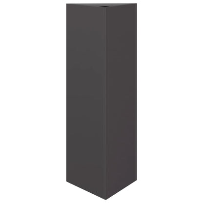 Jardinera Triangular Acero Negro 30x26x75 Cm_0