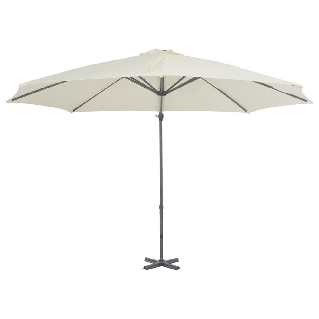 Vidaxl Sombrilla De Jardín Voladiza Con Palo De Aluminio Arena 300 Cm_1