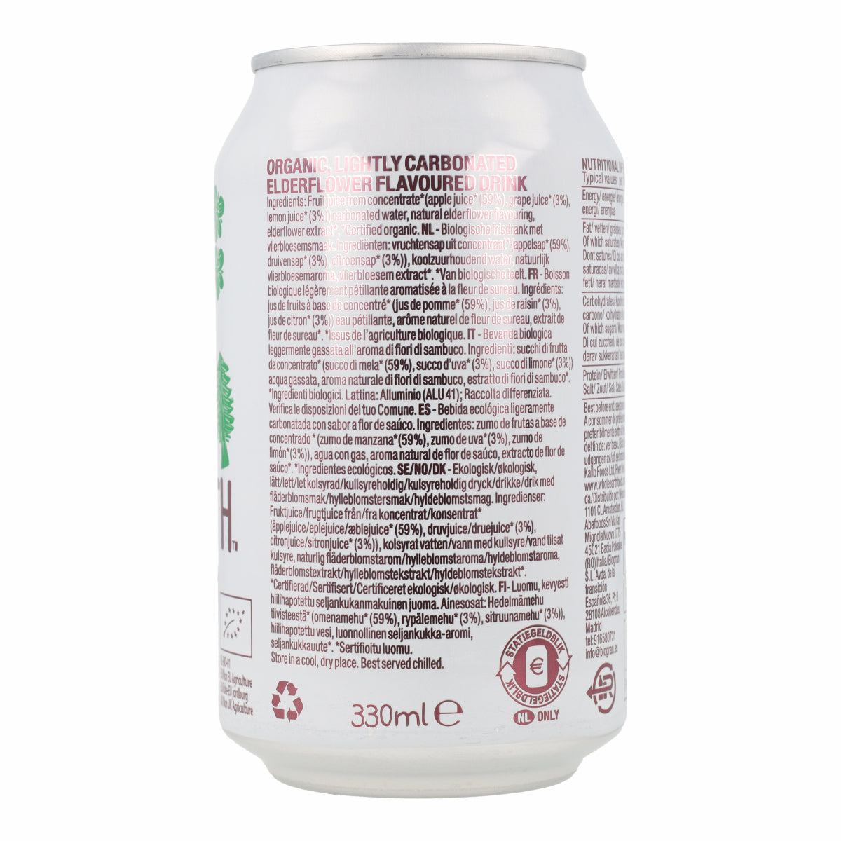 Refrigerante Bio de Sabugueiro Whole Earth 330ml