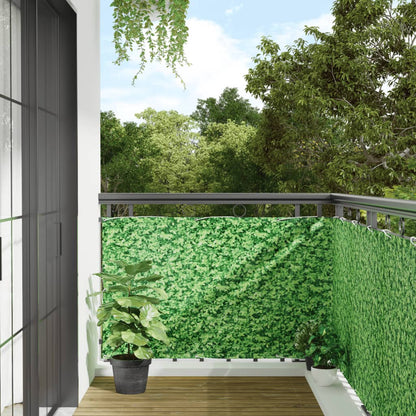 Pantalla De Privacidad De Balcón Pvc Plantas Verde 600x90 Cm / Vetonek_1