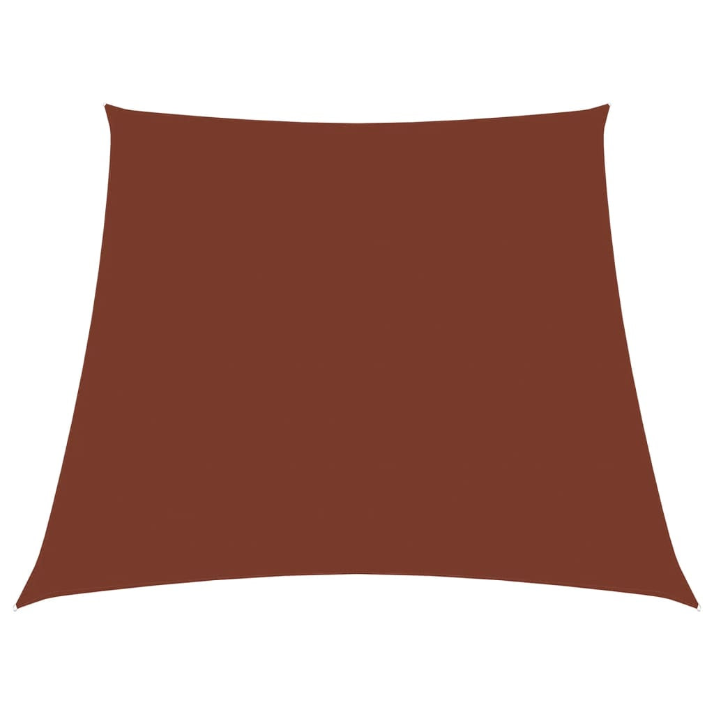Vidaxl Toldo De Vela Trapezoidal De Tela Oxford Terracota 3/5x4 M_0