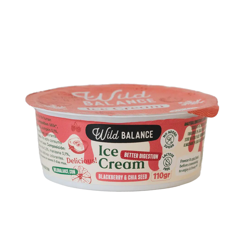 Yogur Helado de Mora con Prebióticos Naturales Wild Balance 110 g