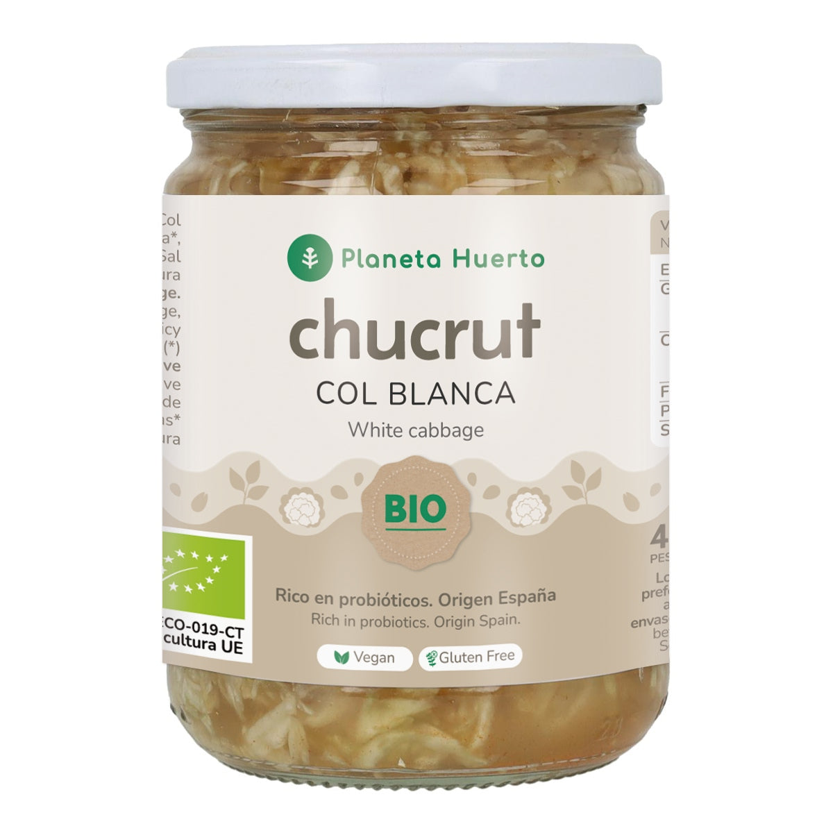 Chucrute de couve branca ECO Planeta Huerto 420 g