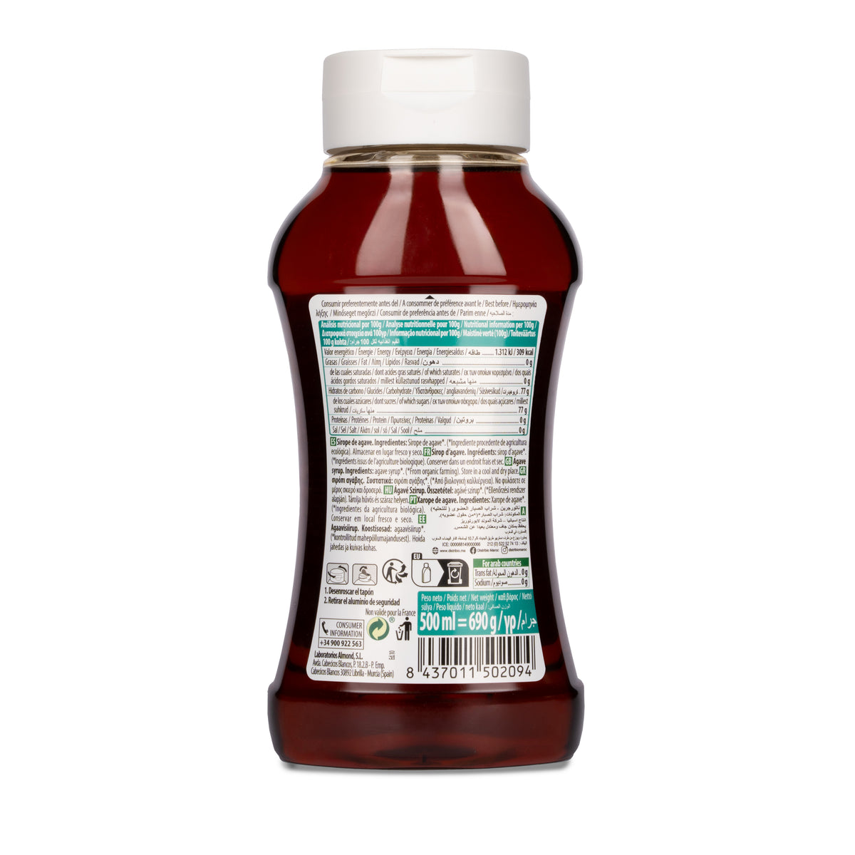 Xarope de Agave Premium Naturgreen 500 ml