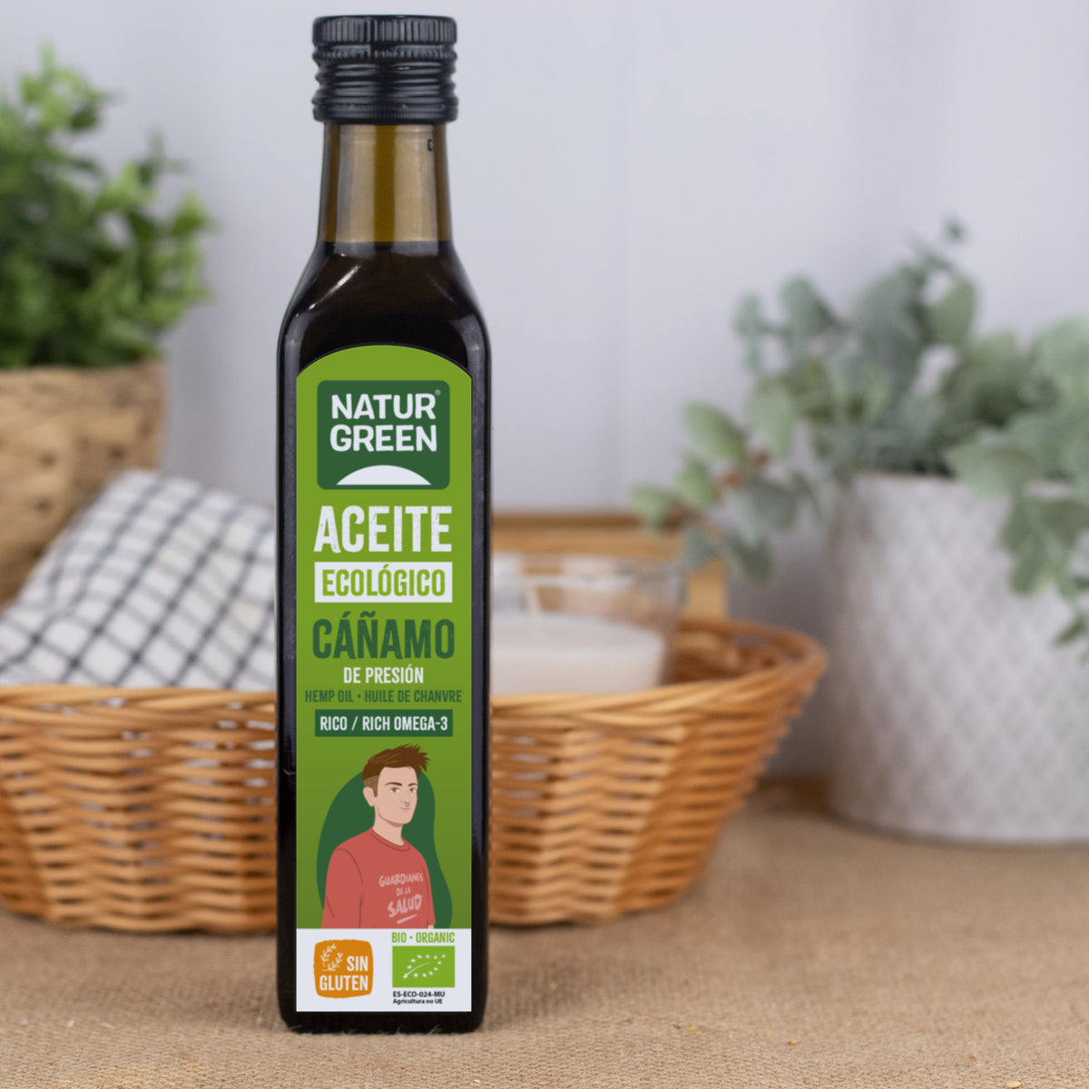 Óleo de Cânhamo Biológico, NaturGreen 250 ml