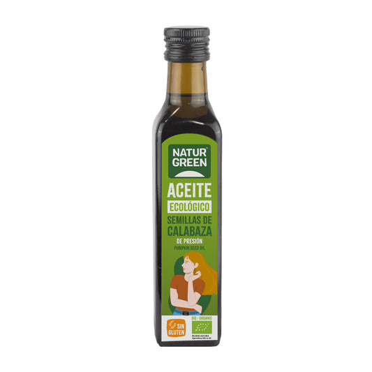 Óleo de sementes de abóbora biológico NaturGreen, 250 ml