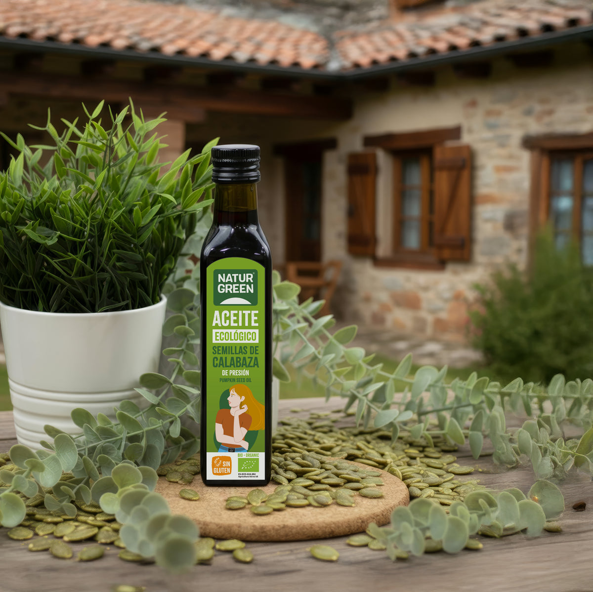 Óleo de sementes de abóbora biológico NaturGreen, 250 ml