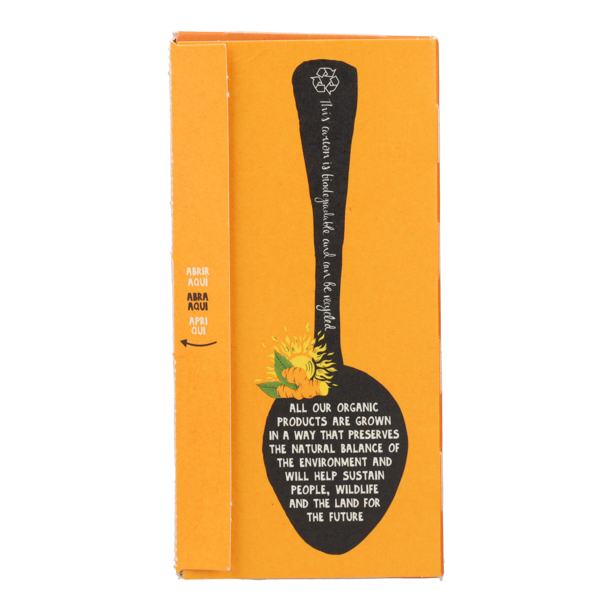 Infusão biológica de gengibre e curcuma em saquetas (20 saquetas) 