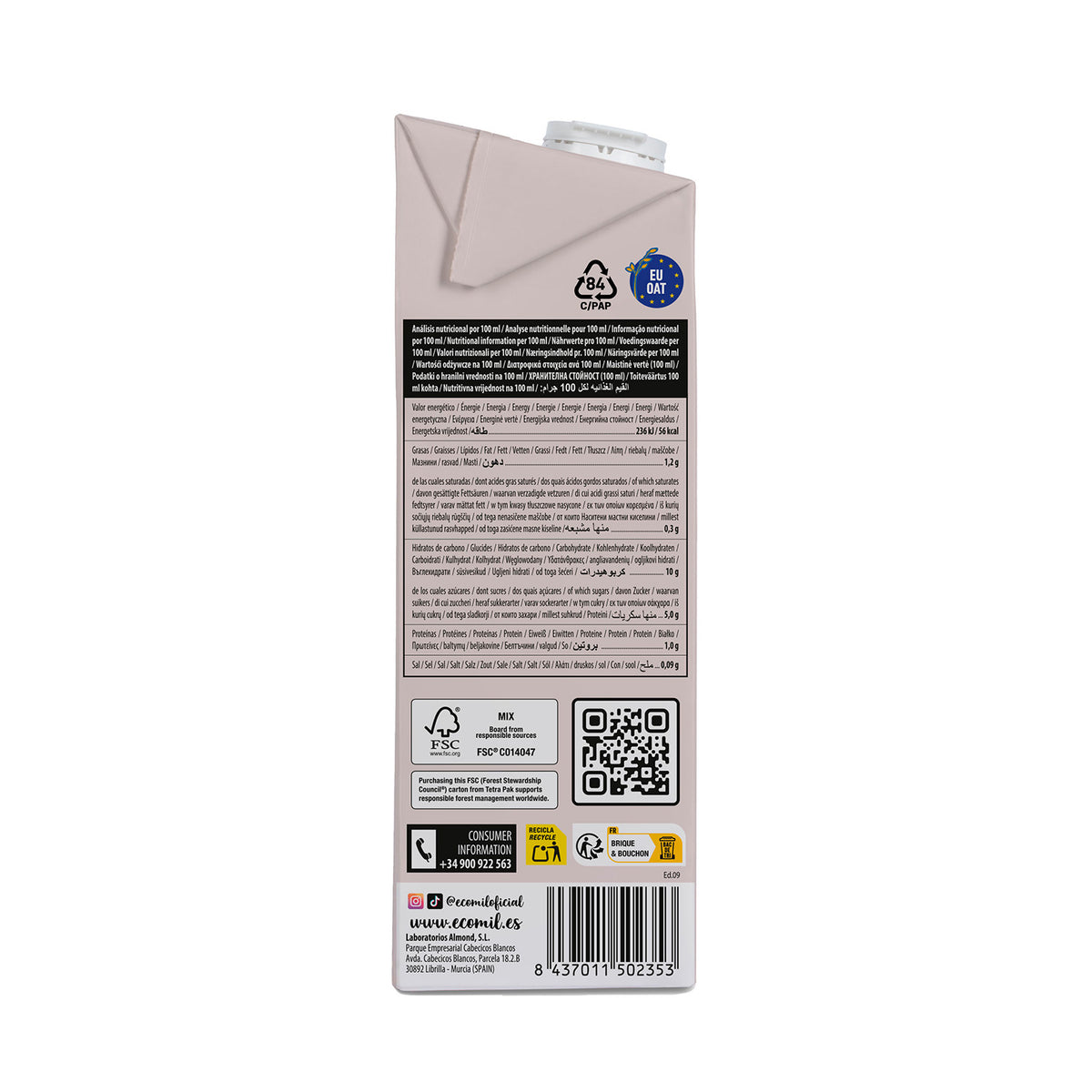 Pack de 2 Bebidas de Aveia com Chocolate NaturGreen 1 L