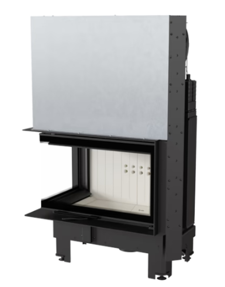 Bricosol Chimenea De Leña De Acero Kratki Mbz Izquierda 13 Kw Ø 200 Puerta Elevable_2