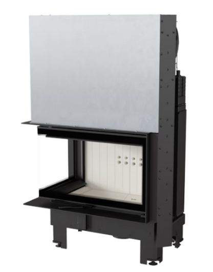 Bricosol Chimenea De Leña De Acero Kratki Mbz Izquierda 13 Kw Ø 200 Puerta Elevable_2
