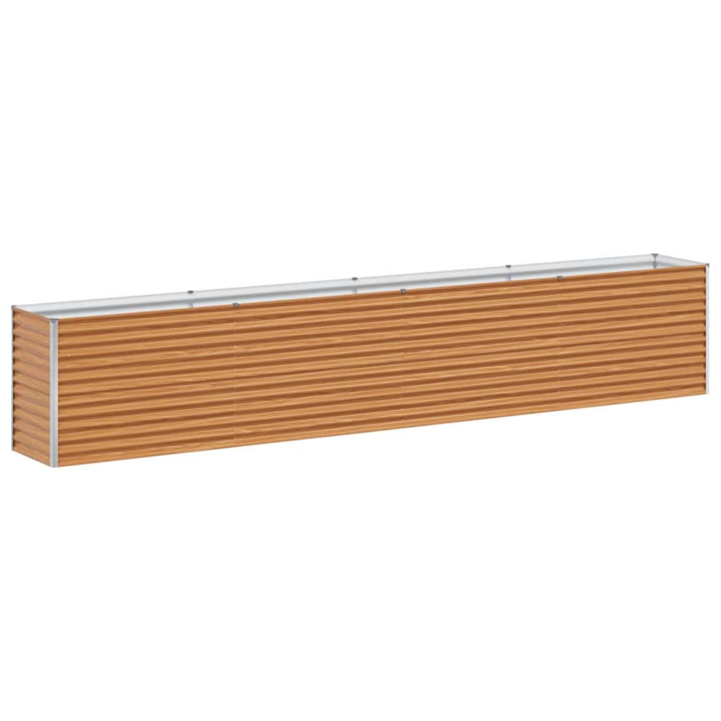 Arriate Elevado Marrón Claro 390 X 50 X 68 Cm Acero Galvanizado_0