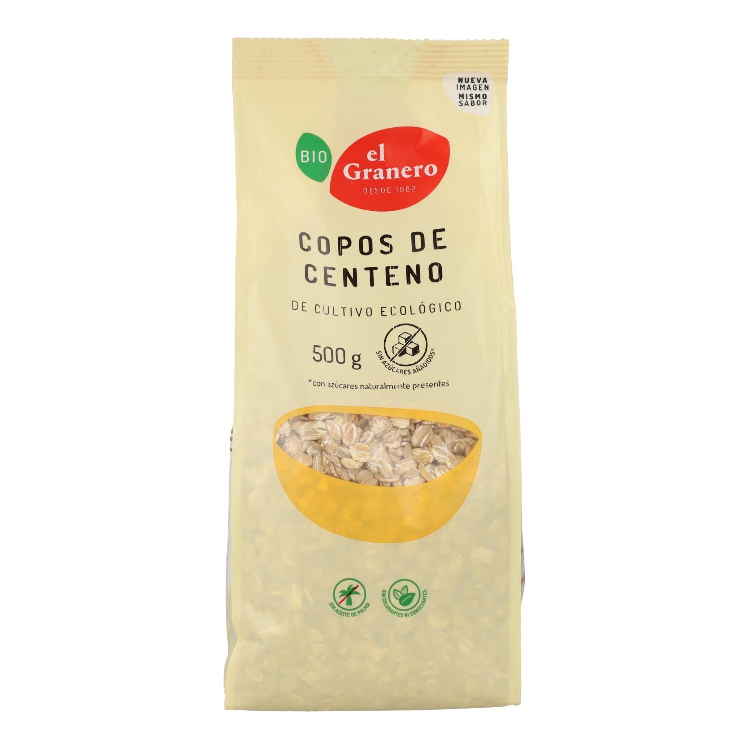 Flocos de Centeio Biológico El Granero 500 Gr