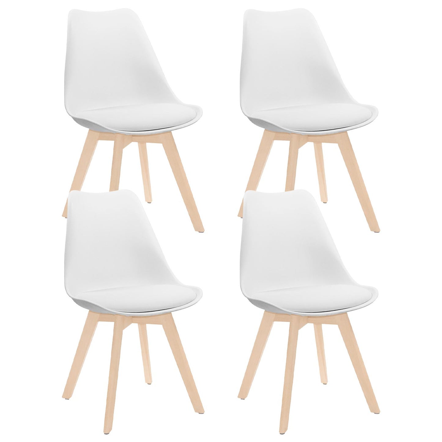 Pack 4 Sillas De Comedor Estilo Nórdico Daria 83x55x48cm Thinia Home_0