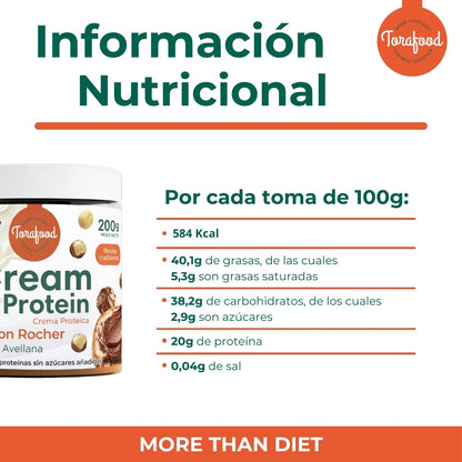 Crema Proteica Chips Bombon Rocher Torafood 200g