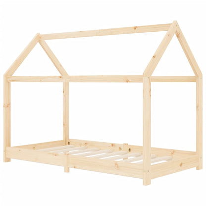 Estructura De Cama Infantil De Madera Maciza De Pino 70x140 Cm / Vetonek_0