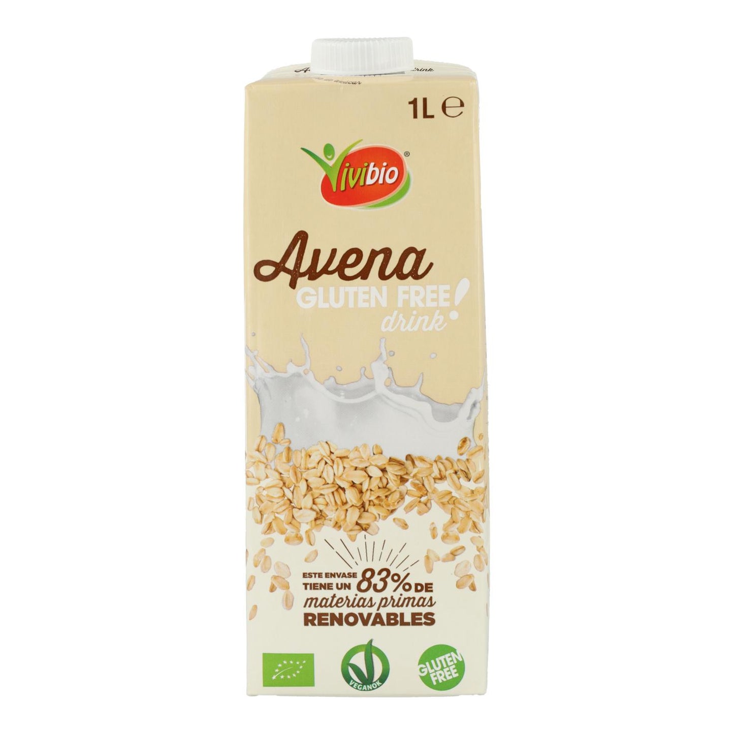 Bebida de aveia sem glúten Vivibio 1 L