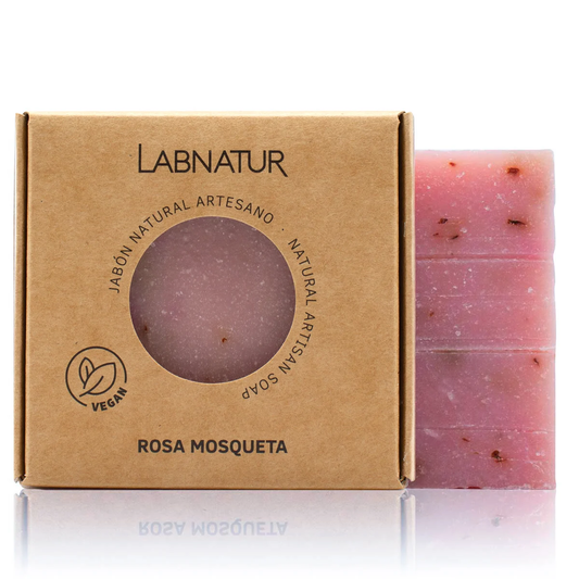 Jabón Natural Rosa Mosqueta Premium Labnatur 100 g | Regenerador | Antiedad | Piel Nutritiva_0