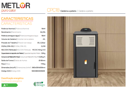 Calderas Pellets Metlor Modelo Cpc 18_1
