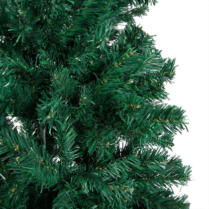 Vidaxl Árbol De Navidad Con Luces Y Ramas Gruesas Verde 180 Cm_3