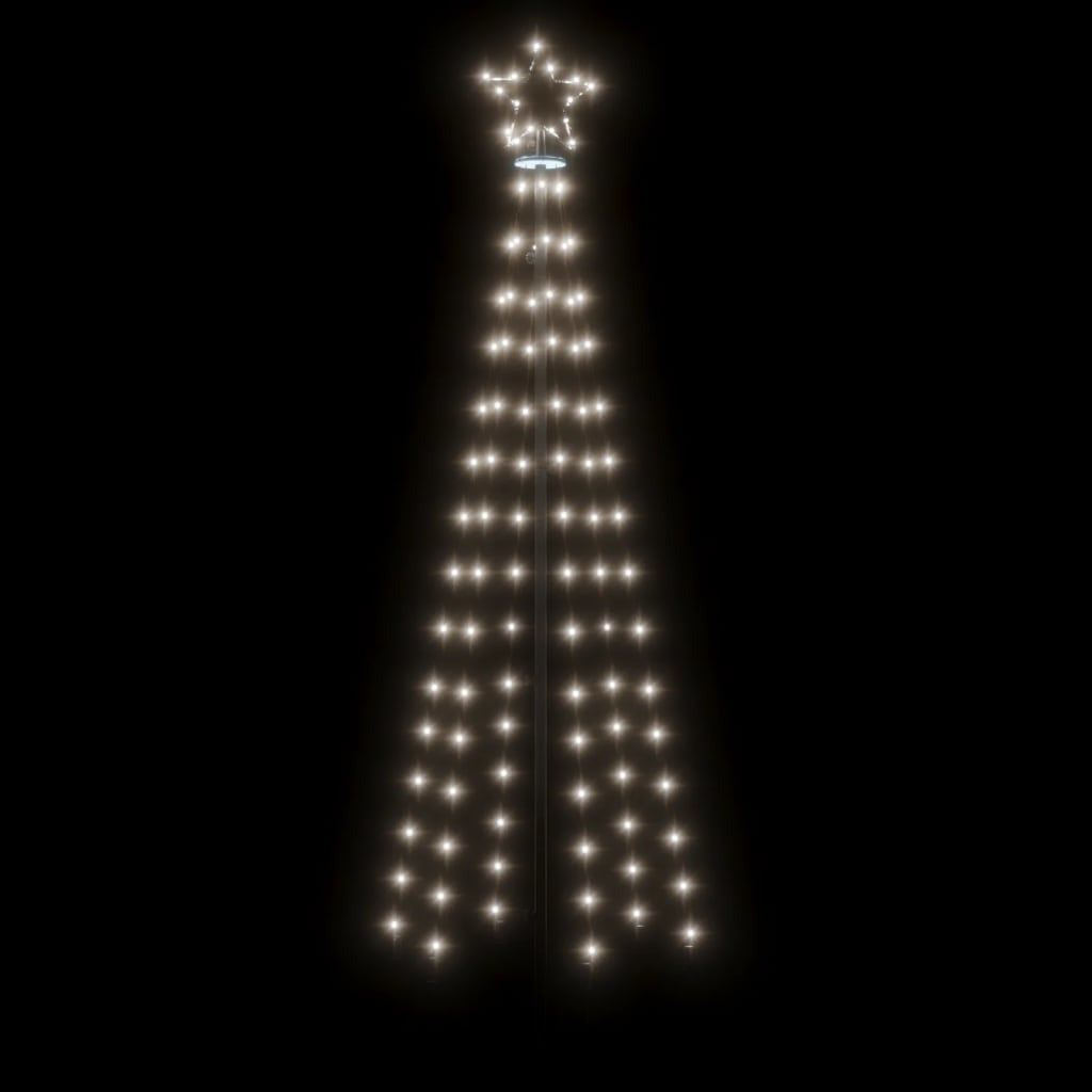 Vidaxl Árbol De Navidad Con Pincho 108 Led Blanco Frío 180 Cm_3