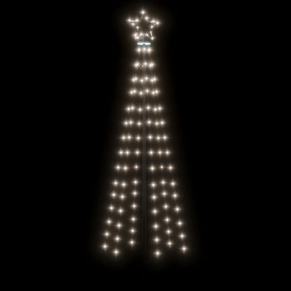 Vidaxl Árbol De Navidad Con Pincho 108 Led Blanco Frío 180 Cm_3