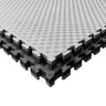 Tatami Puzzle 4cm 100x100cm – Superfície 5 Linhas Cinzento/preto