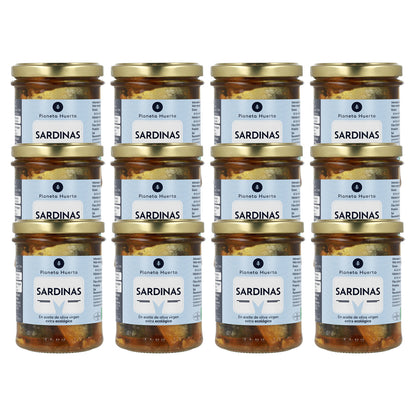 Pack 12x Sardinhas em Azeite Biológico Planeta Huerto 190 g
