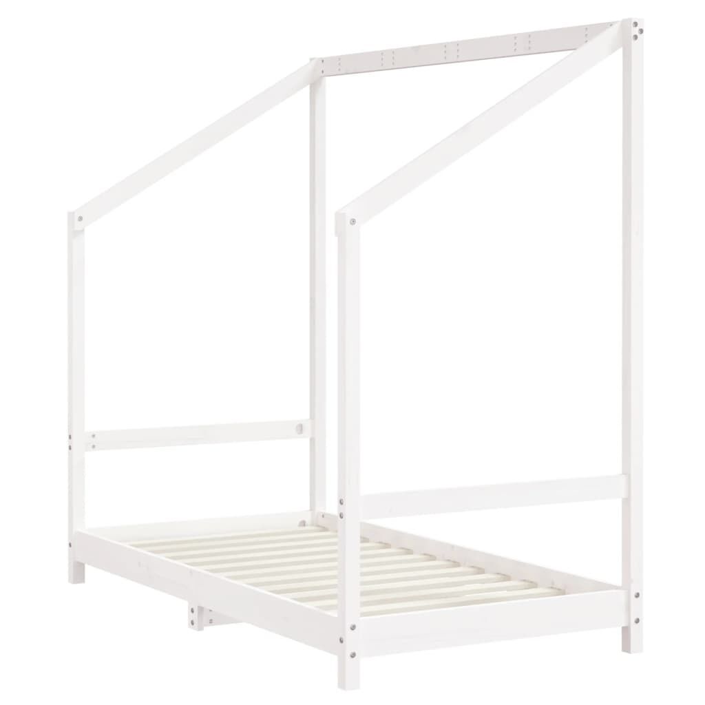 Vidaxl Estructura De Cama De Niños Madera De Pino Blanco 2x(80x160) Cm_3