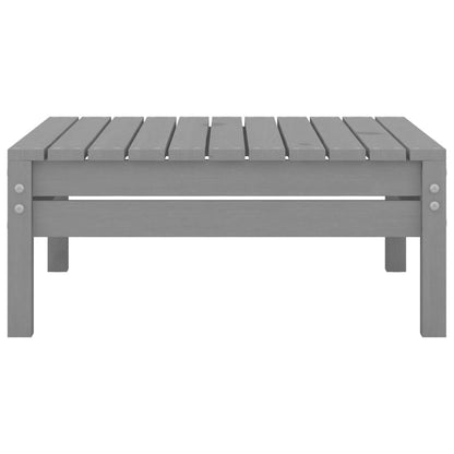 Juego De Muebles De Jardín 7 Piezas Madera Maciza De Pino Gris / Vetonek_1