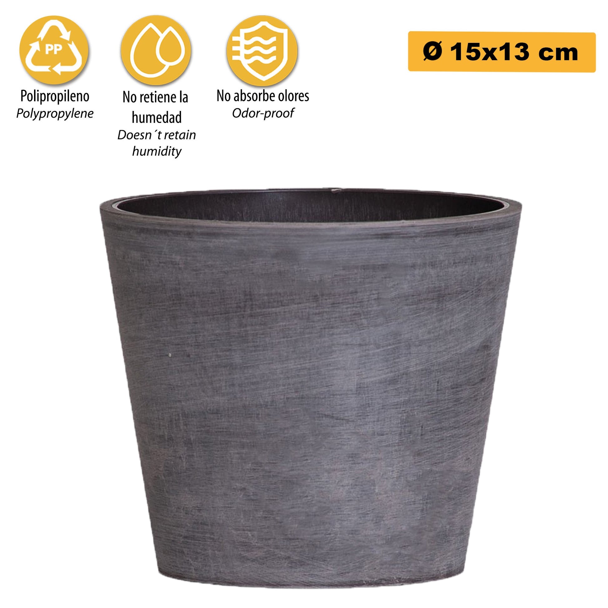 Maceta Tipo Cono Truncado Ø 15 Cm_2