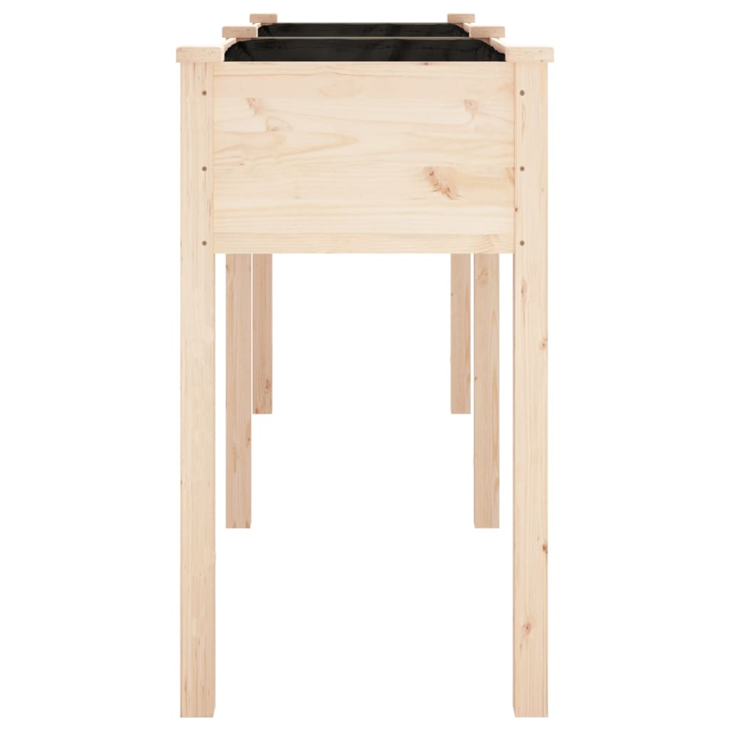 Jardinera Con Forro Madera Maciza De Abeto 161x45x76 Cm_4