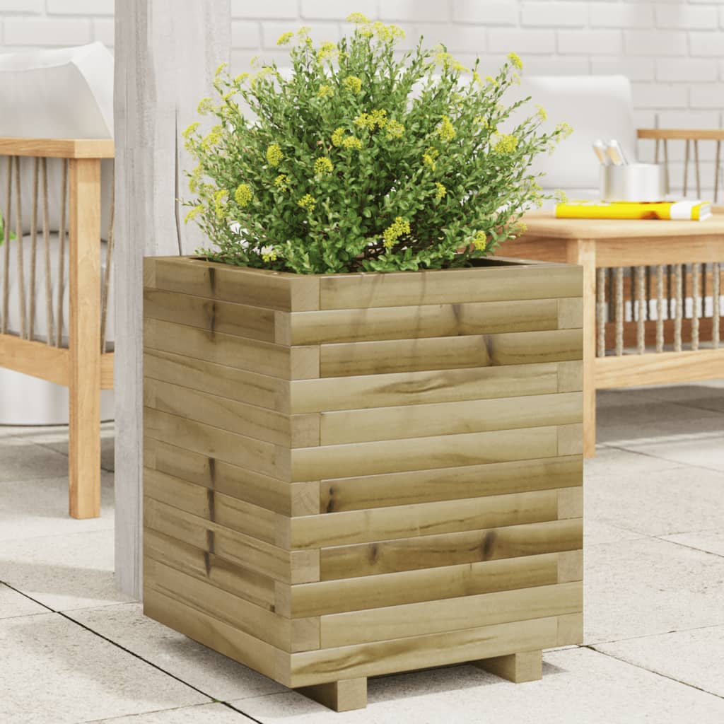 Jardinera Madera De Pino Impregnada 40x40x49,5 Cm_1