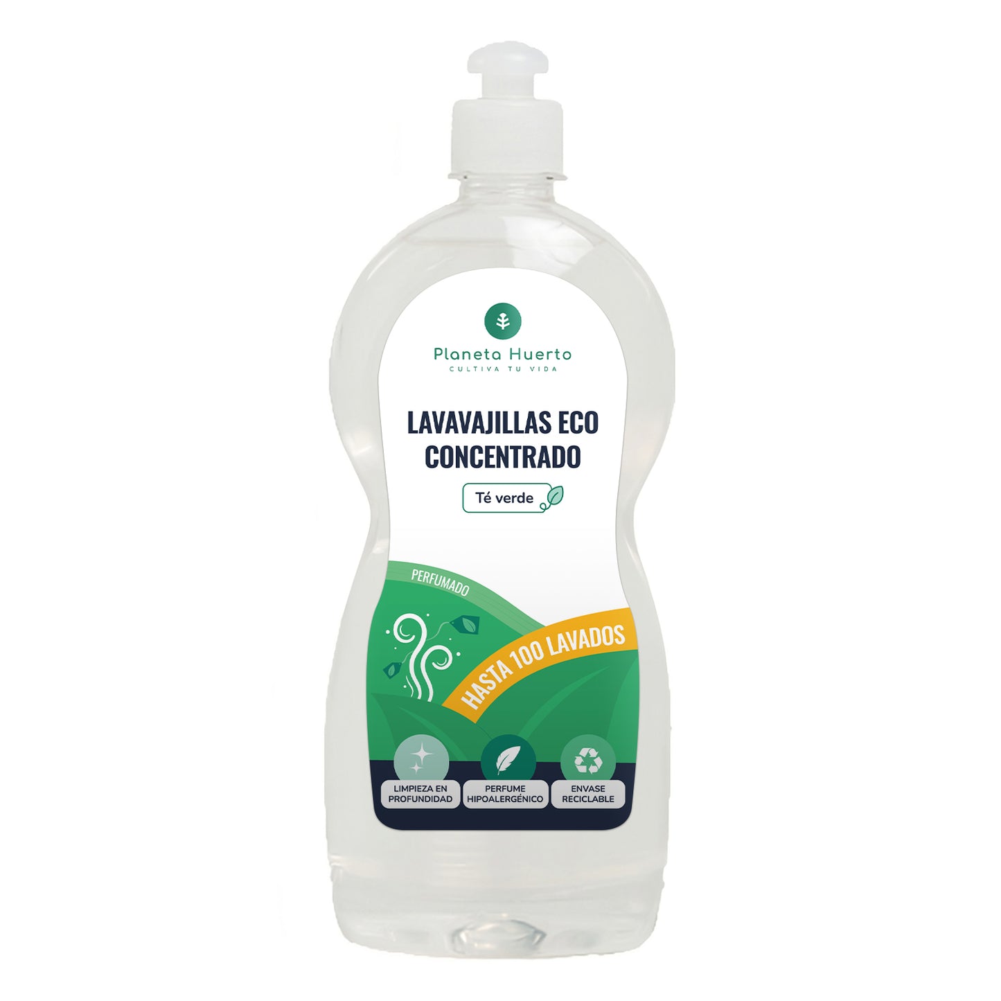 Chá Verde Planeta Huerto ECO Máquina de Lavar Louça Manual 750ml