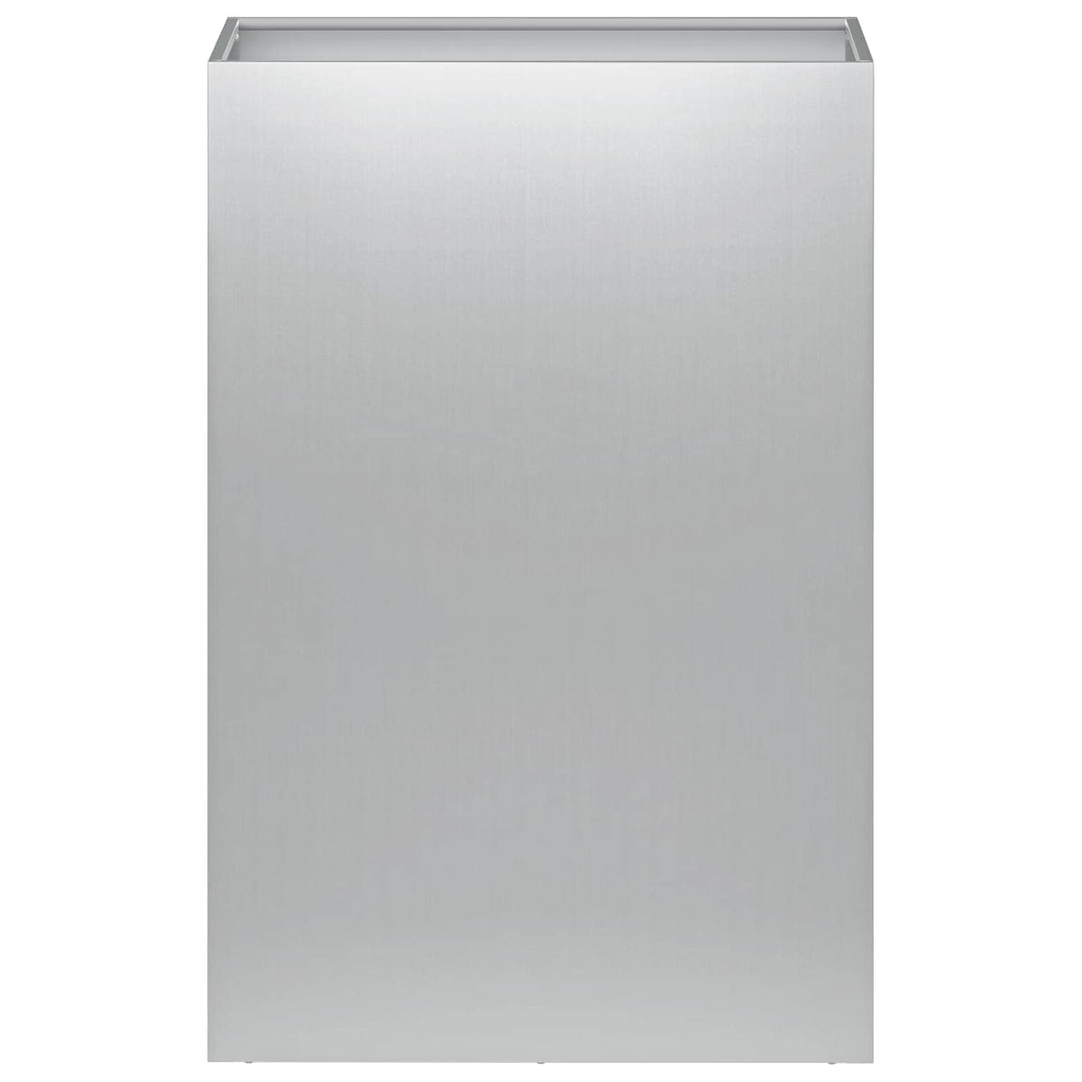 Macetero De Jardín Plateado 40 X 30 X 75 Cm Acero Galvanizado_2